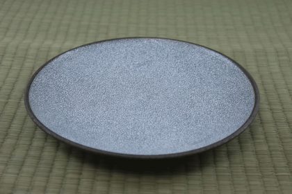 Plate  - Grey Crackle