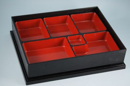 BENTO BOX with LID and INSERT (PLASTIC LACQUER)
