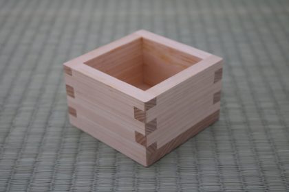 Sake Cup (Wood - Hinoki Cypress) - Square