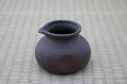 Pot -Soba Sauce - Black/Brown Fuki - 8 x 6 cmh