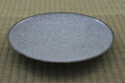 Plate  - Grey Crackle - 28.5 cm