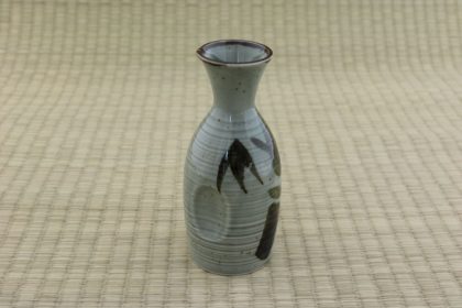 Sake Jug - Green Bamboo Leaf